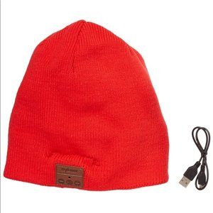 Tenergy Bluetooth Beanie Ski Hat Red Headphones